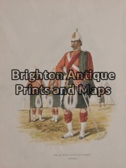 33-002 - Military - Canadian regiment Anon - circa 1890 Chromolithograph 16cm X 22cm Condition A+