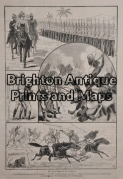 33-005 - Military - Australians in Soudan Anon - circa 1885 23cm X 33cm Wood engraving Condition A+
