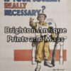 33-010 - Military - World War II Propoganda Anon  1944 Off set printing 35cm X 45cm Condition A+