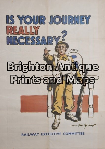 33-010 – Military – World War II Propoganda Anon  1944 Off set printing 35cm X 45cm Condition A+