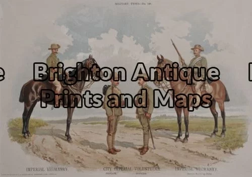 33-019 – Military – Australian (Victoria) Anon – circa – circa 1890 Chromolithograph 33cm X 23cm Condition A+
