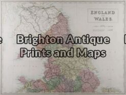 4-033 - England and Wales A & C Black - circa 1865 Chromolithograph 56cm X 42cm Condition A+