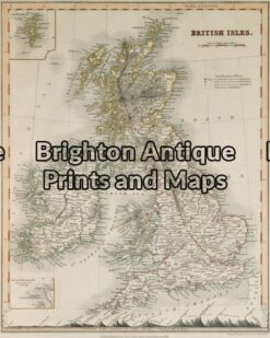 4-136 - Britain Hand coloured steel engraving Downer - circa 1850 21cm X 26cm Condition A+