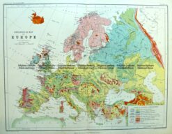 4-187  Europe Geological by Blackwood  c.1890