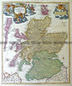 4-187  Scotland - Regnum Scotiae by Homann  c.1720
