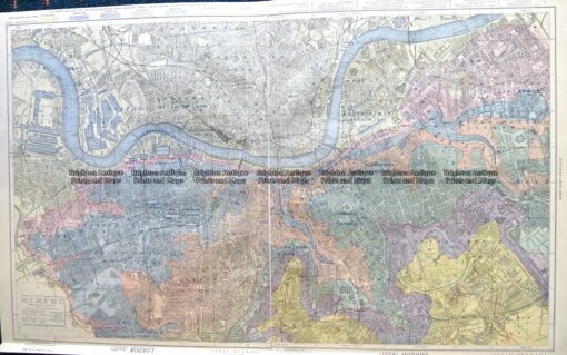 4-188  London Street Map  by Letts  c. 1883