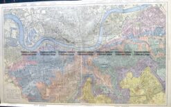4-188  London Street Map  by Letts  c. 1883