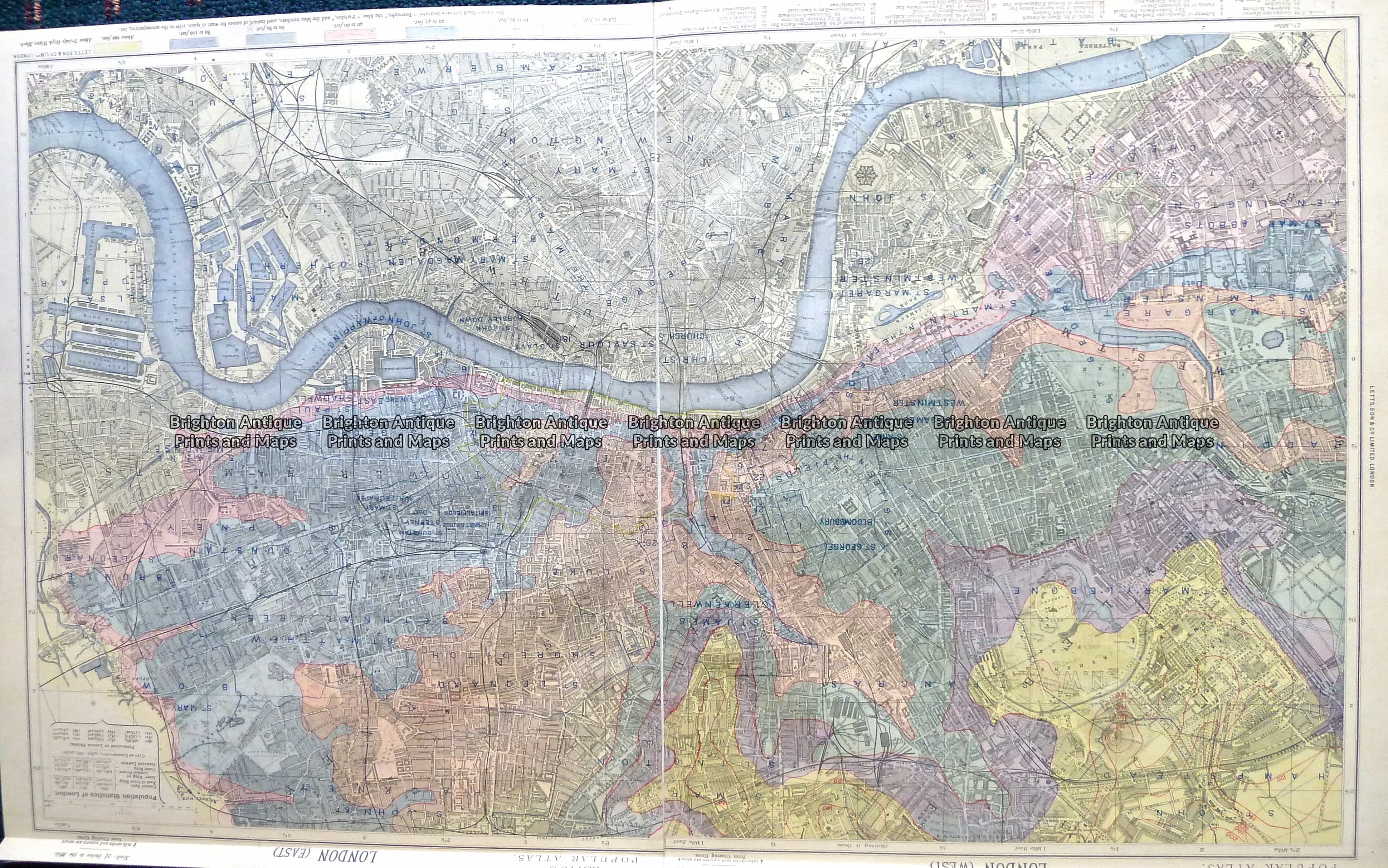 4 188 london street map by letts c 1883