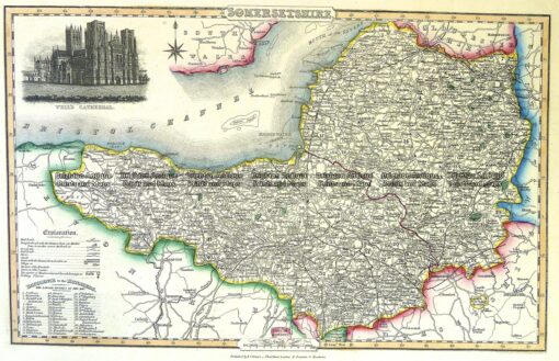 4-188 Somersethire England by I. Slater c.1847