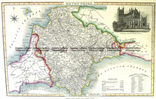 4-189  Devonshire England by I. Slater c.1847