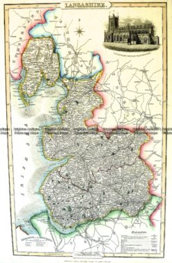 4-190  Lancashire England by I. Slater c.1847