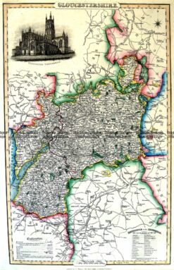4-192  Gloucestershire by I. Slater c.1847