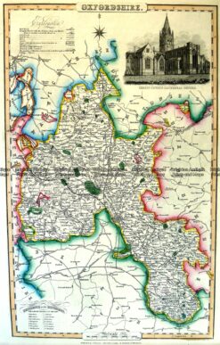 4-193  Oxfordshire England by I. Slater c.1847