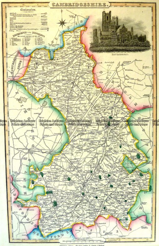 4-194  Cambridgeshire by I. Slater c.1847