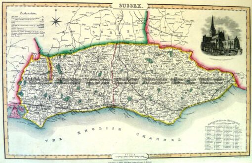 4-195 Sussex England by I. Slater c.1847