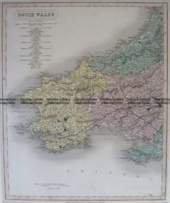 4-198  Wales - Southern Counties by Longman  c.1836