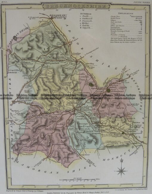 4-201  Wales Brecknockshire  by J Roper  c.1809