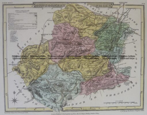 4-205  Wales Montgomeryshire  by J Roper  c.1809