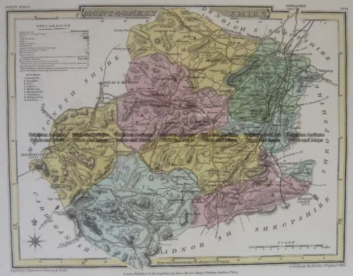 4-205  Wales Montgomeryshire  by J Roper  c.1809