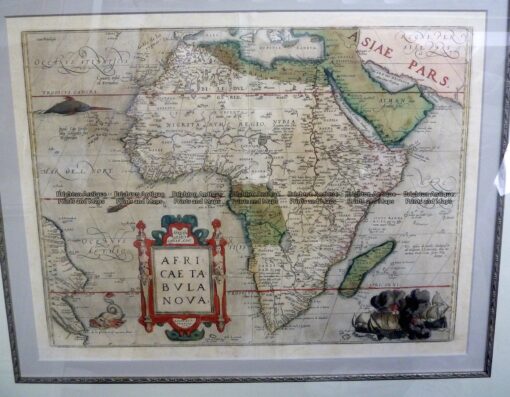 40-17  Africa – Africae Tabula Nova by Ortelius  c.1570