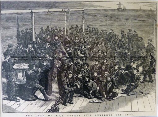 44-002  Shipping – Cerberus – crew  c.1878