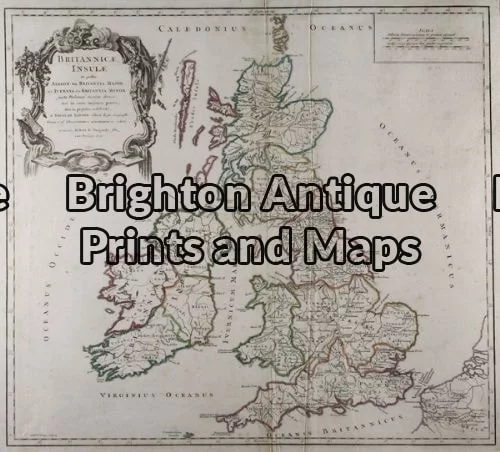 5-032 – United Kingdom – Britannicae Insule de Vaugondy – circa 1757 Outline colour copperplate engraving 53cm X 49cm Condition A