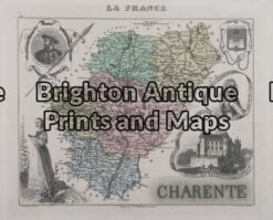 5-039 - France - Charente A Vuillemin - circa 1860 Hand coloured steel engraving 22cm X 18cm Condition A+