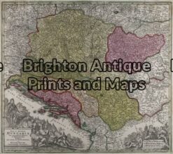 5-048 - Hungary & Vicinity Lotter - circa 1750 Hand coloured copperplate engraving 50cm X 36cm Condition