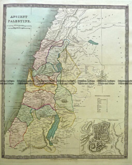 5-052  Ancient Palestine by Teasdale  c.1844