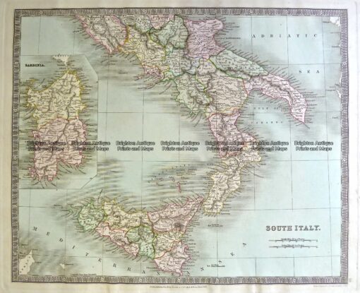 5-064  Italy – South by Teasdale  c.1844