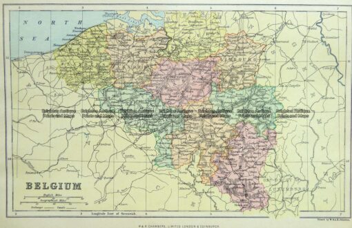 5-159  Belgium by Chambers  c.1880