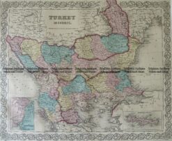 5-161 Turkey (Greece) by Colton  circa 1855