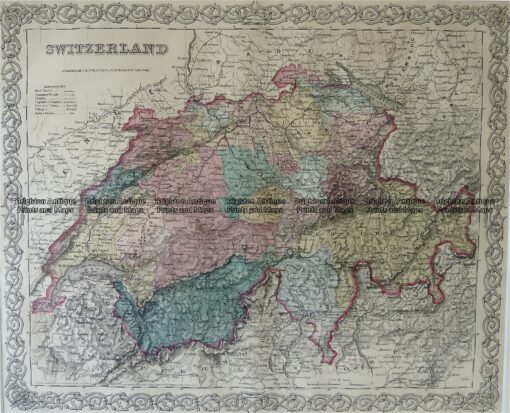 5-162 Switzerland by Colton  circa 1855