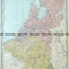 5-162  The Netherlands Belgium & Luxemburg  by Rand McNally  c.1890