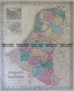 5-166 Holland and Belgium by Colton  circa 1855