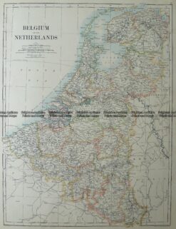5-168  Belgium and The Netherlands by Johnston  c.1886