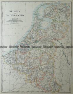 5-168  Belgium and The Netherlands by Johnston  c.1886