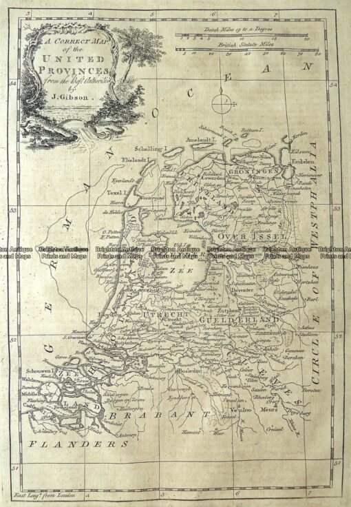 5-169  Holland or United Provinces by Gibson  c.1771