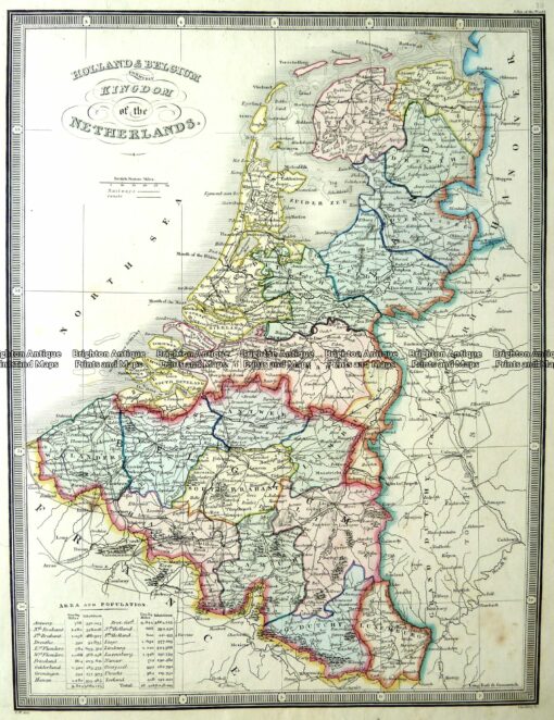 5-171  Holland and Belgium by J Wyld  c.1853