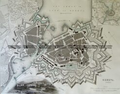 5-176  Geneva street map by S.D.U.K c.1844
