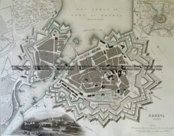 5-176  Geneva street map by S.D.U.K c.1844