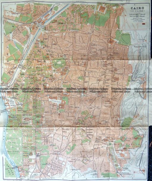 5-183  Egypt – Cairo street map by Wagner & Debes