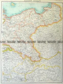 5-209  Germany - Eastern Germany by Bartholomew  c.1890