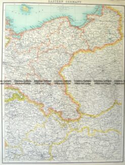 5-209  Germany - Eastern Germany by Bartholomew  c.1890