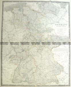 5-211  Germany - Western States by A K Johnston  c.1850