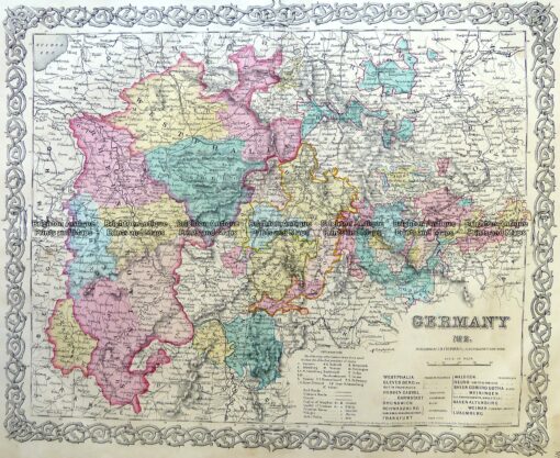 5-216  Germany – Southern by Colton  c.1855