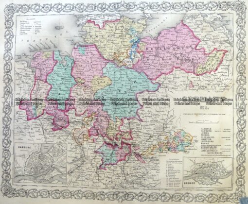 5-217  Germany – Northern by Colton  c.1855
