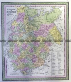 5-244  Russia in Europe by Cowperthwait  c.1850