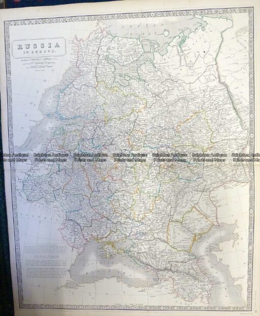 5-248  Russia in Europe by Johnston  c.1857