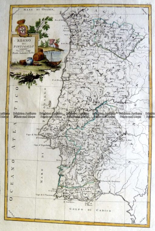 5-261  Portugal by Zatta  c.1776